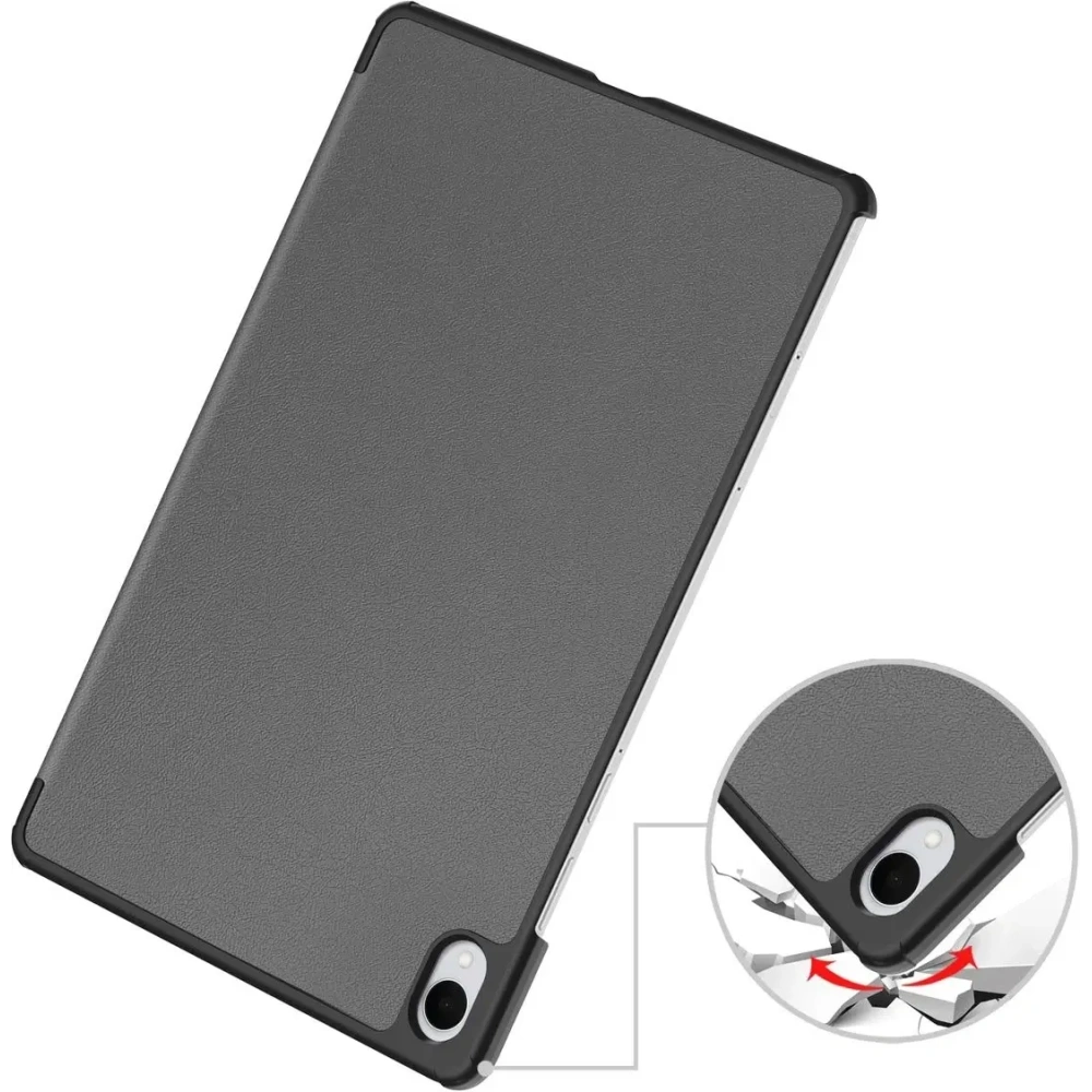 Etui z klapką Bizon Case Tab Croc do Samsung Galaxy Tab S11 szare