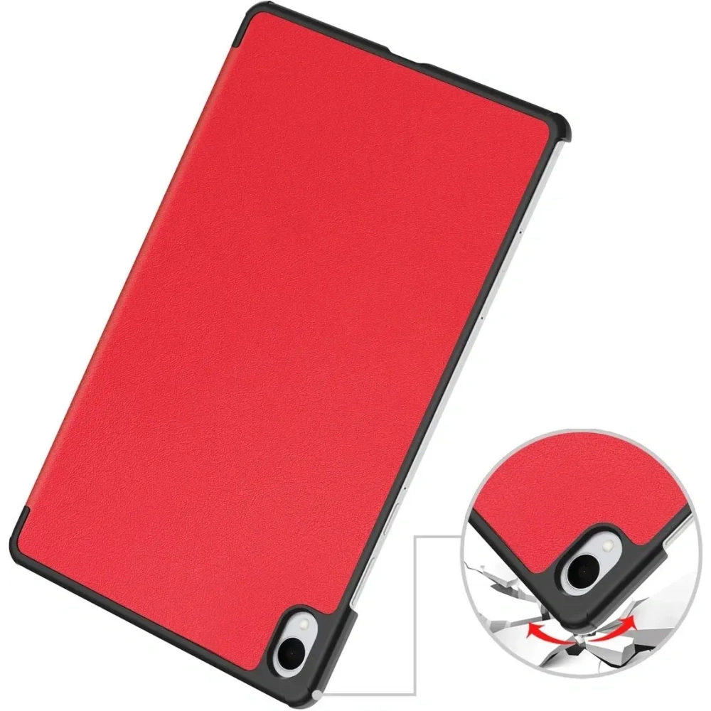 Etui z klapką Bizon Case Tab Croc do Samsung Galaxy Tab S11 czerwone