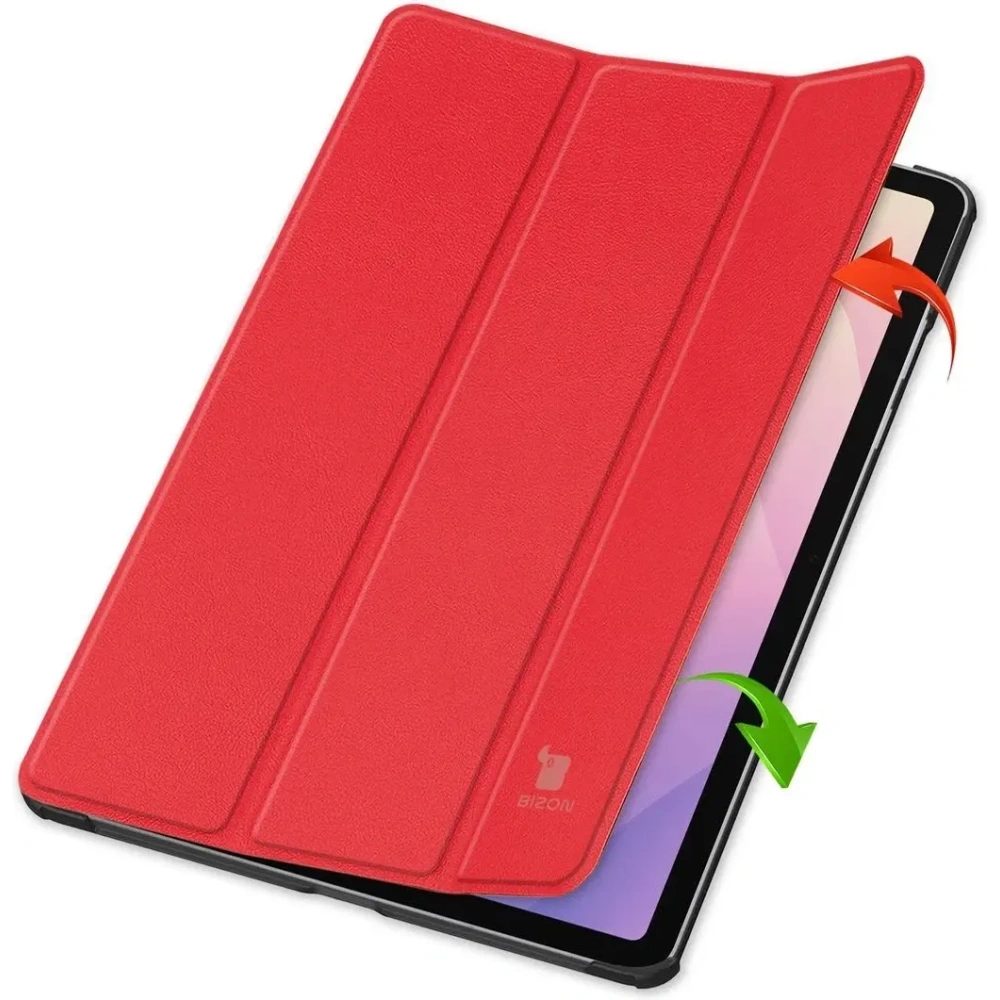 Etui z klapką Bizon Case Tab Croc do Samsung Galaxy Tab S11 czerwone