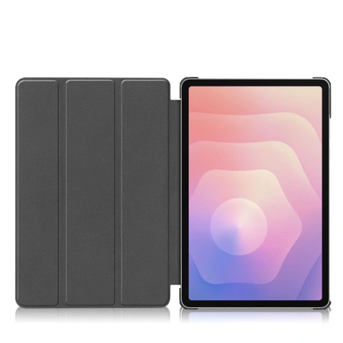 Etui z klapką Bizon Case Tab Croc do Samsung Galaxy Tab S11 różowozłote