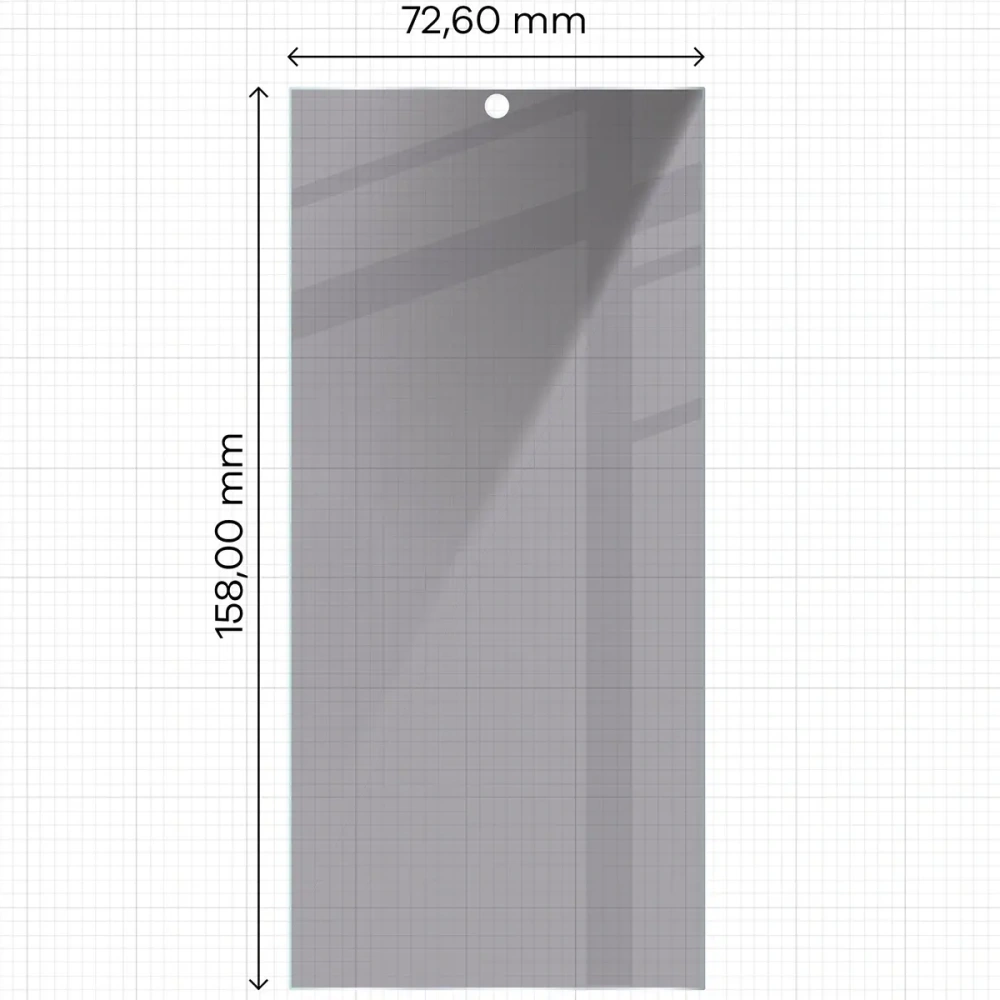 Prywatyzujące szkło hartowane Bizon Glass Clear Shadow do Samsung Galaxy S24 Ultra przyciemniane [2 PACK]