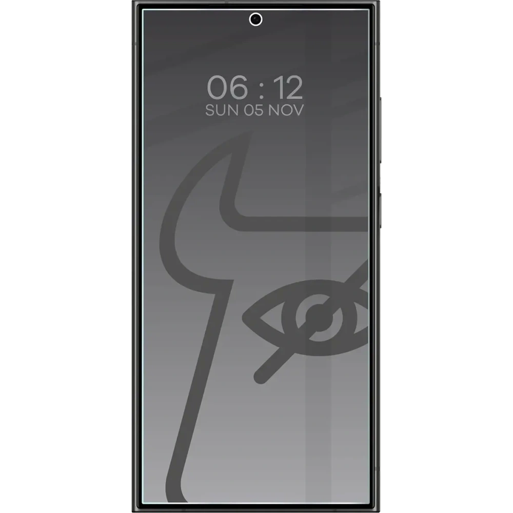 Prywatyzujące szkło hartowane Bizon Glass Clear Shadow do Samsung Galaxy S24 Ultra przyciemniane [2 PACK]