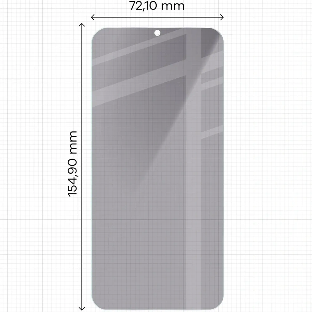 Prywatyzujące szkło hartowane Bizon Glass Clear Shadow do Samsung Galaxy S25+ Plus / S24+ Plus przyciemniane [2 PACK]