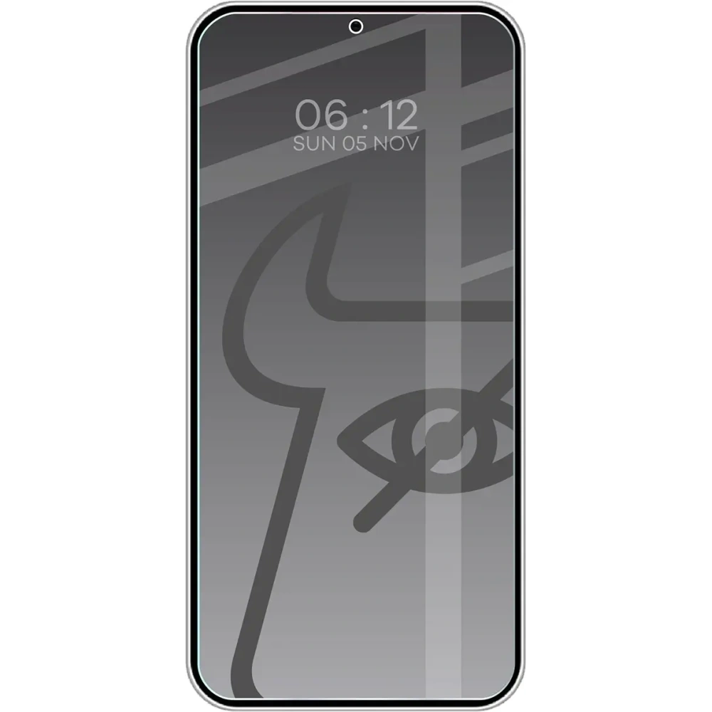 Prywatyzujące szkło hartowane Bizon Glass Clear Shadow do Samsung Galaxy S25+ Plus / S24+ Plus przyciemniane [2 PACK]