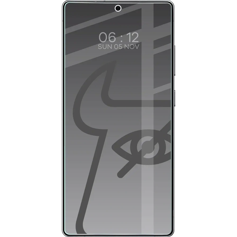 Prywatyzujące szkło hartowane Bizon Glass Clear Shadow do Samsung Galaxy S25 Ultra przyciemniane [2 PACK]