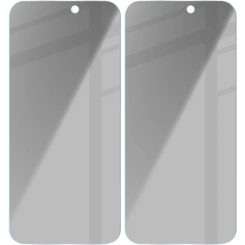 Prywatyzujące szkło hartowane Bizon Glass Clear Shadow do Apple iPhone 15 / 15 Pro / 16  przyciemniane [2 PACK]