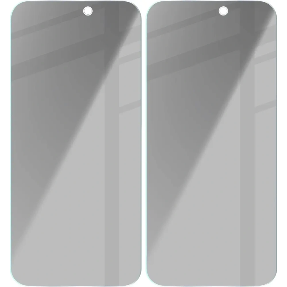 Prywatyzujące szkło hartowane Bizon Glass Clear Shadow do Apple iPhone 15 / 15 Pro / 16  przyciemniane [2 PACK]