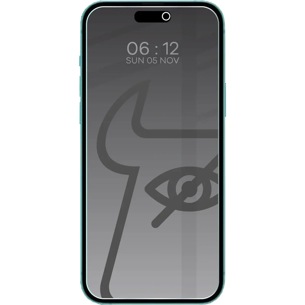 Prywatyzujące szkło hartowane Bizon Glass Clear Shadow do Apple iPhone 15 Plus / 15 Pro Max / 16 Plus przyciemniane [2 PACK]