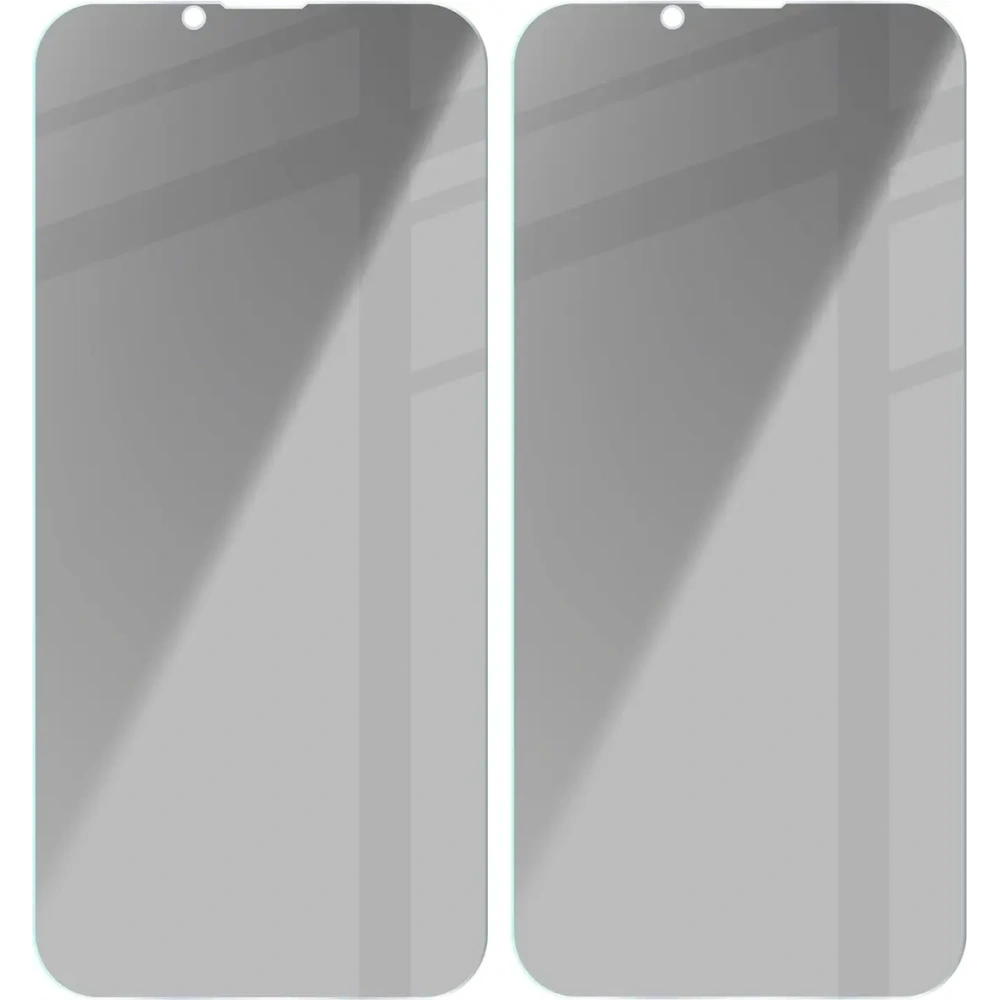 Prywatyzujące szkło hartowane Bizon Glass Clear Shadow do Apple iPhone 16e / 14 / 13 Pro / 13 przyciemniane [2 PACK]