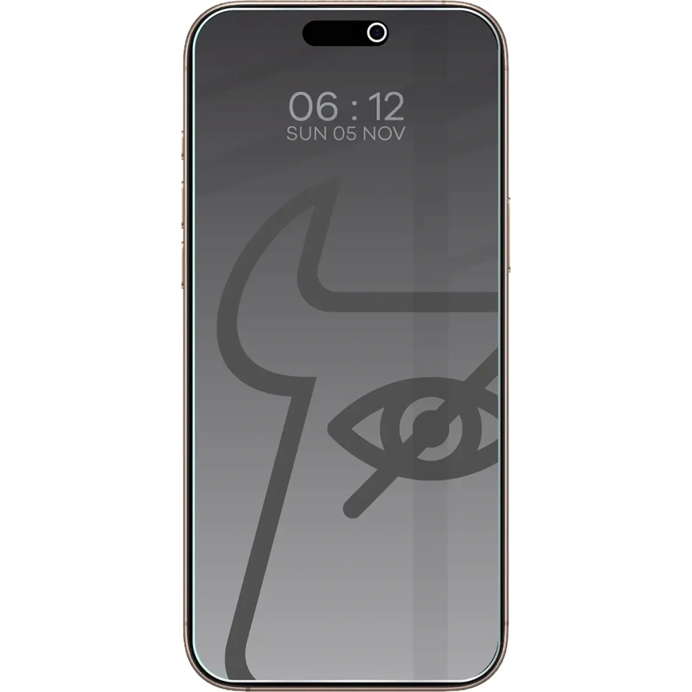 Prywatyzujące szkło hartowane Bizon Glass Clear Shadow do Apple iPhone 16 Pro Max przyciemniane [2 PACK]