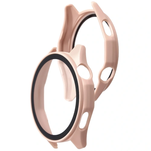 Etui ze szkłem do zegarka Bizon Case+Glass Watch do Huawei Watch GT6 46mm różowe