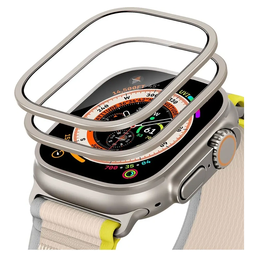 Szkło hartowane ESR Armorite Tempered Glass do Apple Watch Ultra 1 / 2 / 3 49mm Titanium [2 PACK]