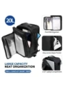 Plecak Tech-Protect Defender S50 Ryanair & Wizzair Travel Laptop Cabin Backpack 20L 40x20x25 Black