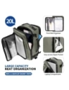 Plecak Tech-Protect Defender S50 Ryanair & Wizzair Travel Laptop Cabin Backpack 20L 40x20x25 Olive Green