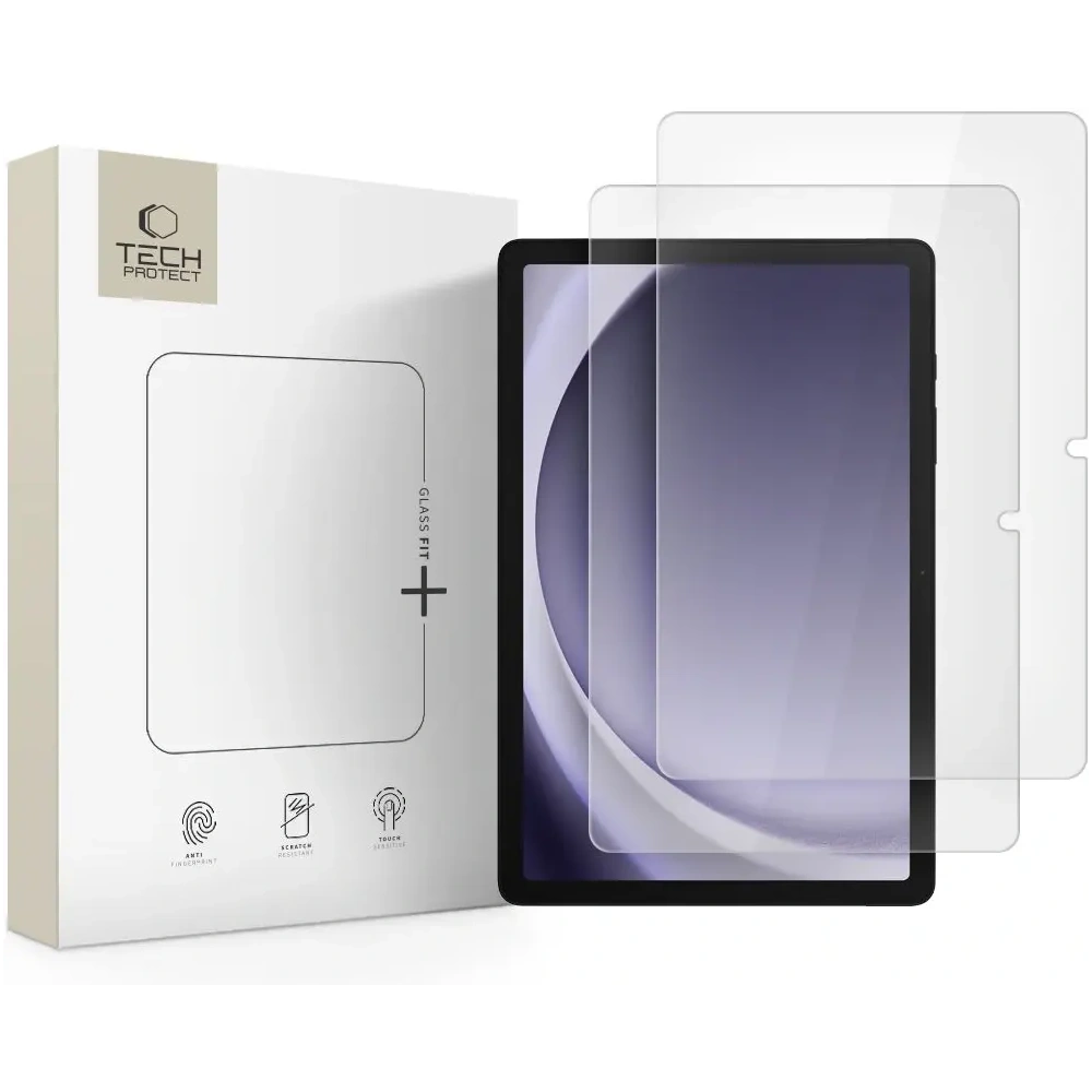 Szkło hartowane Tech-Protect Glass Fit+ do Samsung Galaxy Tab A9+ Plus / A11+ Plus 11.0 X210 / X215 / X216 / X133 / X135 Clear [2 PACK]