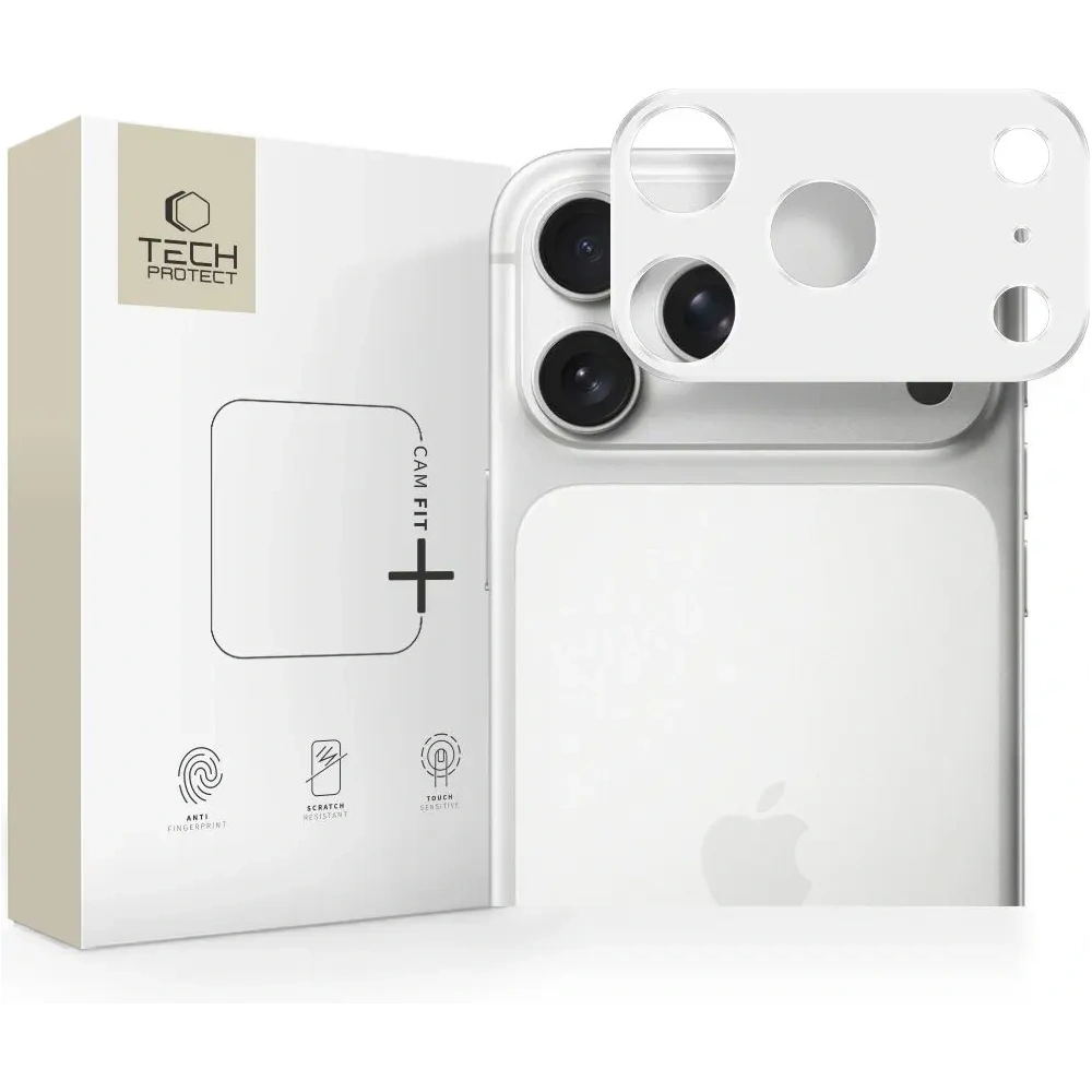 Osłona aparatu Tech-Protect Camalloy Fit+ do Apple iPhone 17 Pro Silver