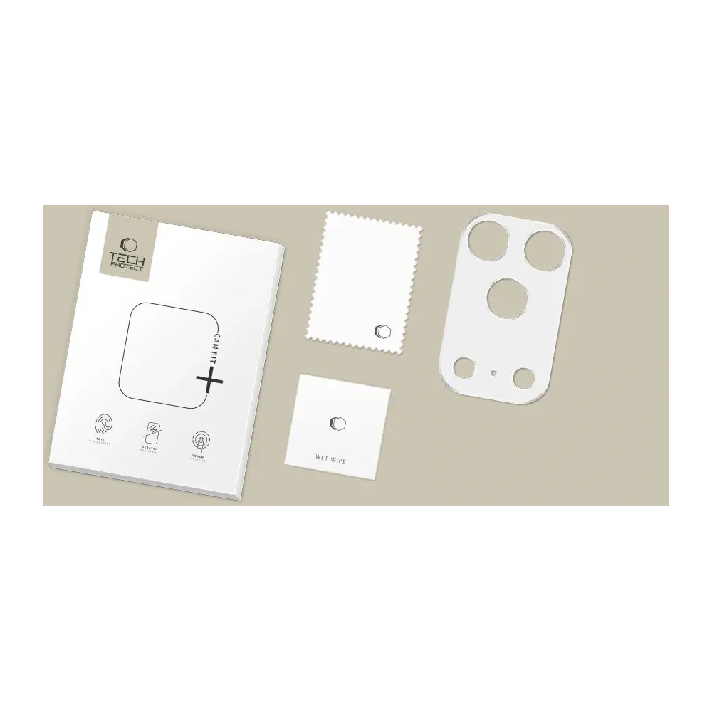 Osłona aparatu Tech-Protect Camalloy Fit+ do Apple iPhone 17 Pro Silver