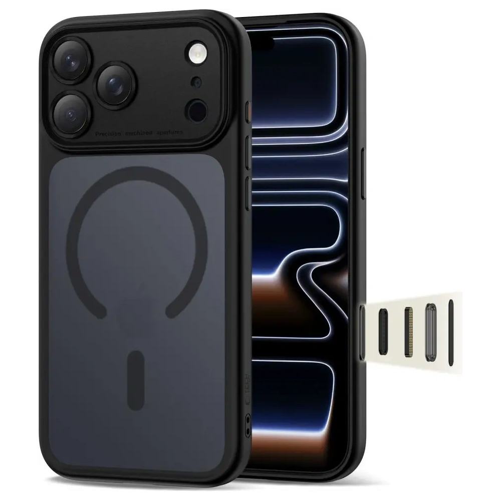 Etui Tech-Protect Magpeak MagSafe CC do Apple iPhone 17 Pro Matte Black