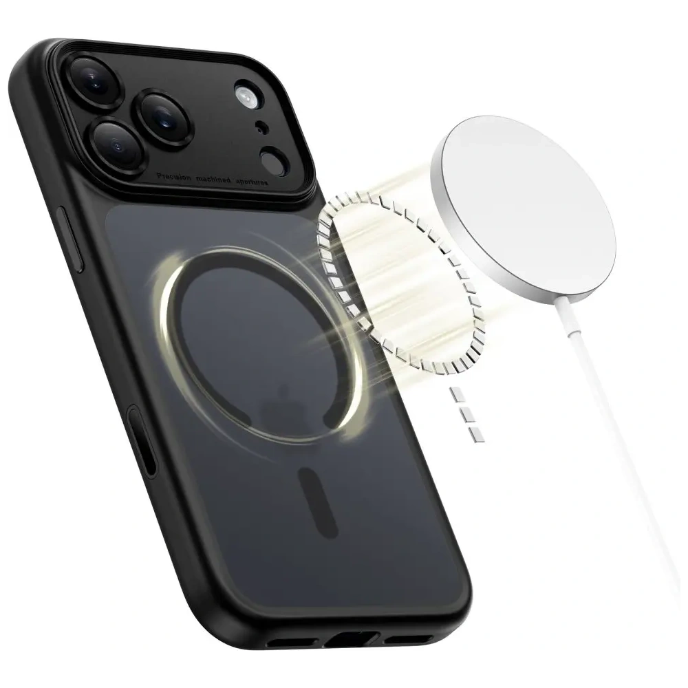 Etui Tech-Protect Magpeak MagSafe CC do Apple iPhone 17 Pro Matte Black