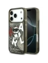 Etui Karl Lagerfeld Liquid Glitter Choupette Logo MagSafe do Apple iPhone 17 Pro Max czarny