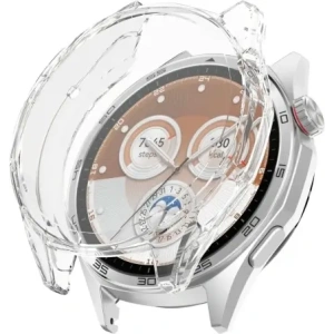 Etui z osłoną ekranu Bizon Case Watch Felipe do Huawei Watch GT6 46mm przezroczyste