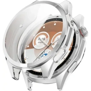 Etui z osłoną ekranu Bizon Case Watch Felipe do Huawei Watch GT6 46mm srebrne