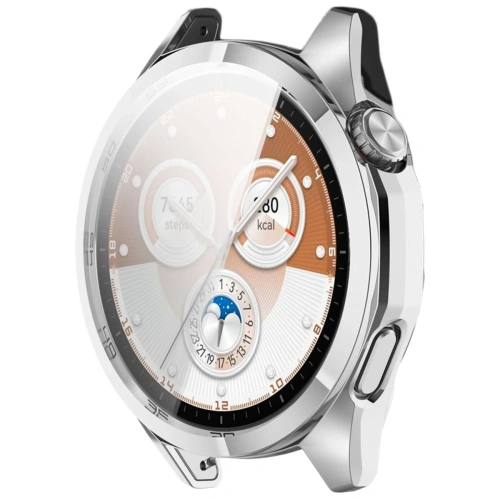Etui z osłoną ekranu Bizon Case Watch Felipe do Huawei Watch GT6 46mm srebrne
