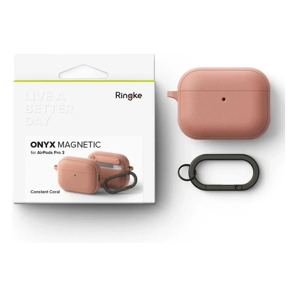 Etui Ringke Onyx Magnetic MagSafe do Apple AirPods Pro 3 Constant Coral
