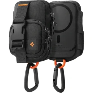 Organizer mangetyczny Spigen Snap Zip MagSafe Pouch Black