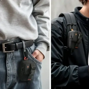 Organizer mangetyczny Spigen Snap Zip MagSafe Pouch Black