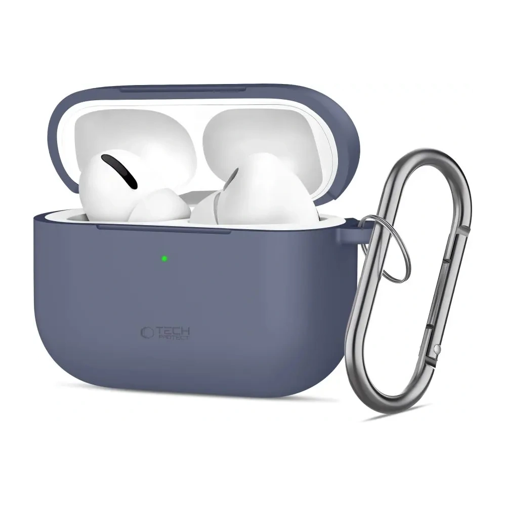 Etui Tech-Protect Silicone Hook do Apple AirPods Pro 3 Baby Blue
