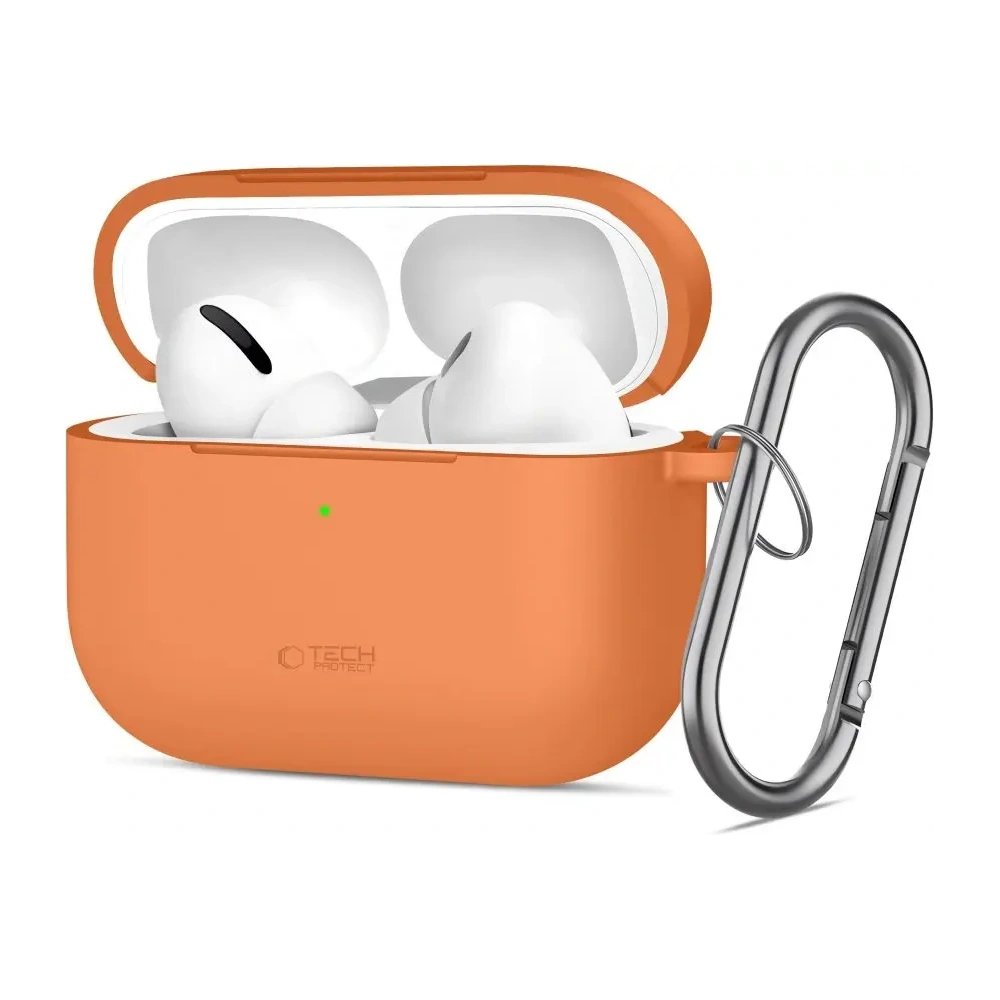 Etui Tech-Protect Silicone Hook do Apple AirPods Pro 3 Cosmic Orange