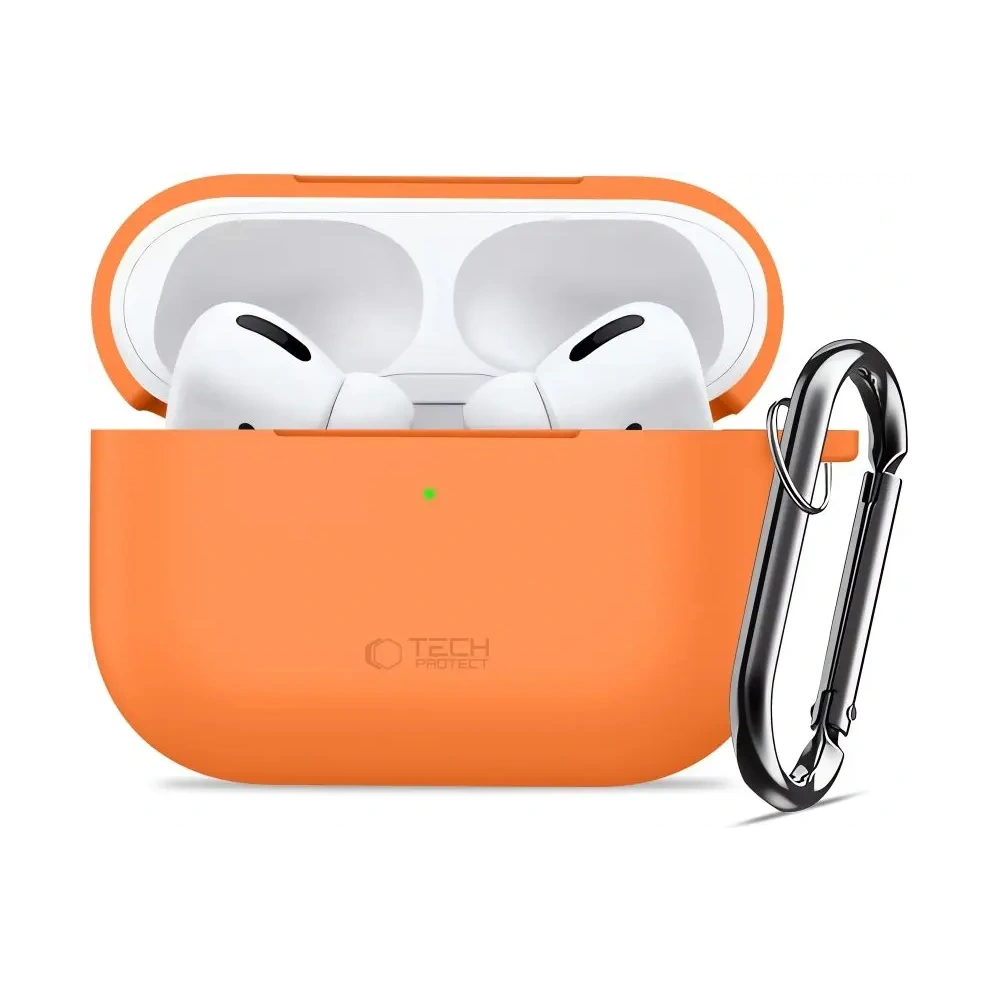 Etui Tech-Protect Silicone Hook do Apple AirPods Pro 3 Cosmic Orange