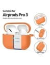 Etui Tech-Protect Silicone Hook do Apple AirPods Pro 3 Cosmic Orange
