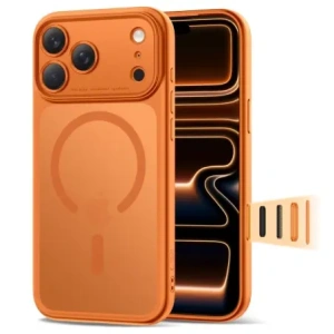 Etui Tech-Protect Magpeak MagSafe CC do Apple iPhone 17 Pro Matte Cosmic Orange