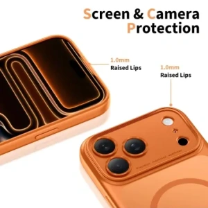 Etui Tech-Protect Magpeak MagSafe CC do Apple iPhone 17 Pro Matte Cosmic Orange