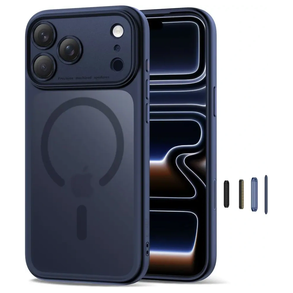 Etui Tech-Protect Magpeak MagSafe CC do Apple iPhone 17 Pro Max Matte Deep Blue