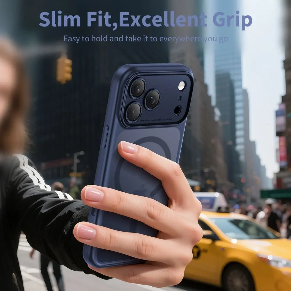 Etui Tech-Protect Magpeak MagSafe CC do Apple iPhone 17 Pro Max Matte Deep Blue