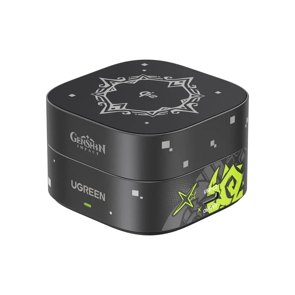 Ładowarka indukcyjna UGREEN W702 Qi2 2w1 Genshin Impact Series do do Apple iPhone AirPods 25W + kabel USB-C 1m
