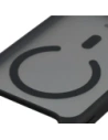 Etui z pierścieniem magnetycznym Bizon Case MatteO do do Apple iPhone 17 Pro Max przydymione-czarne