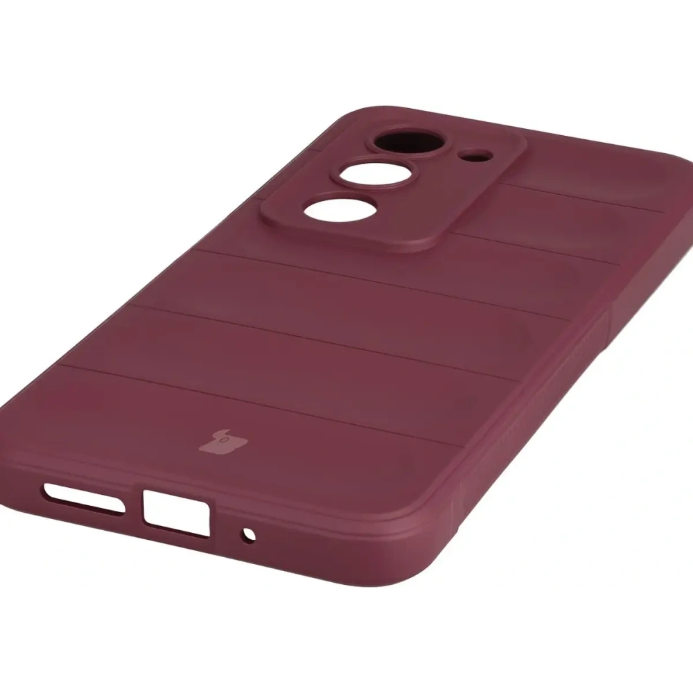 Pancerne etui Bizon Case Tur do Xiaomi Redmi 15 4G / 5G burgundowe
