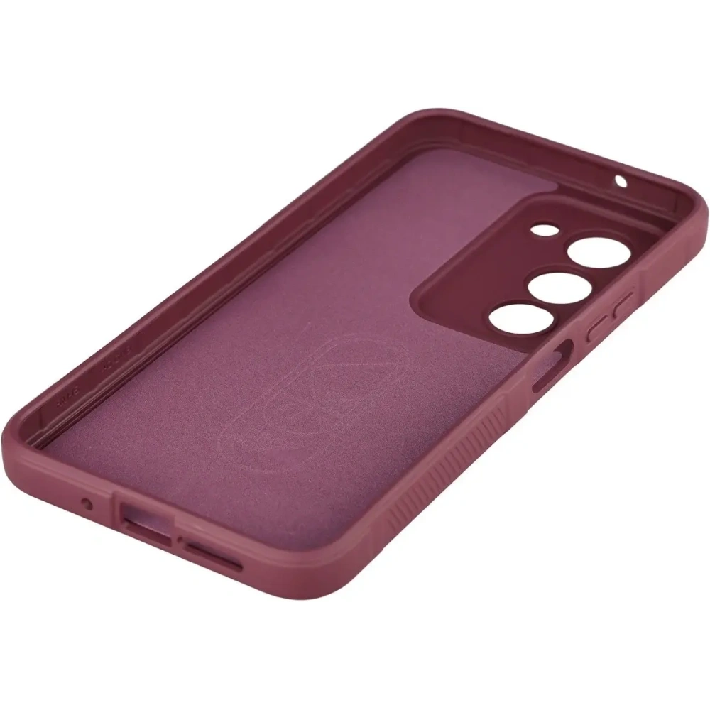 Pancerne etui Bizon Case Tur do Xiaomi Redmi 15 4G / 5G burgundowe