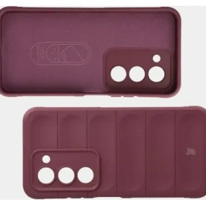 Pancerne etui Bizon Case Tur do Xiaomi Redmi 15 4G / 5G burgundowe
