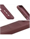 Pancerne etui Bizon Case Tur do Xiaomi Redmi 15 4G / 5G burgundowe