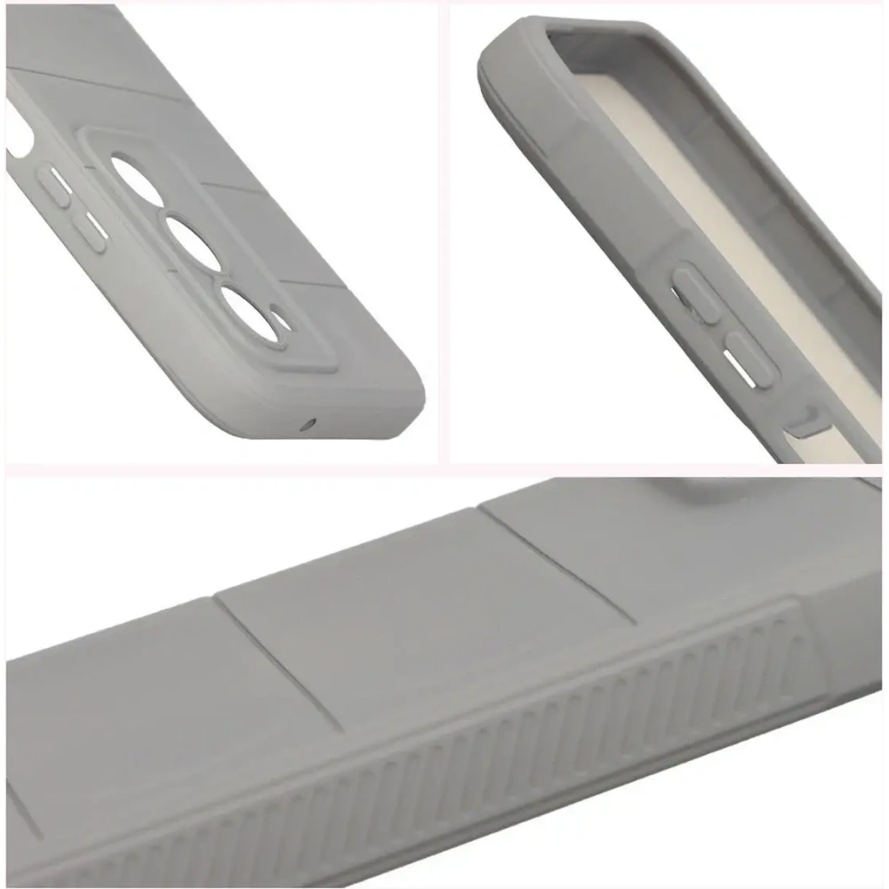 Pancerne etui Bizon Case Tur do Xiaomi Redmi 15 4G / 5G jasnoszare