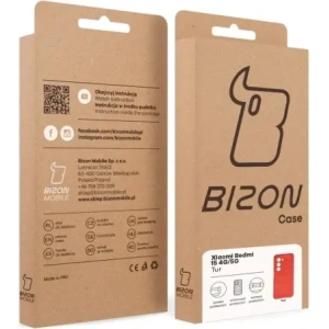 Pancerne etui Bizon Case Tur do Xiaomi Redmi 15 4G / 5G czerwone