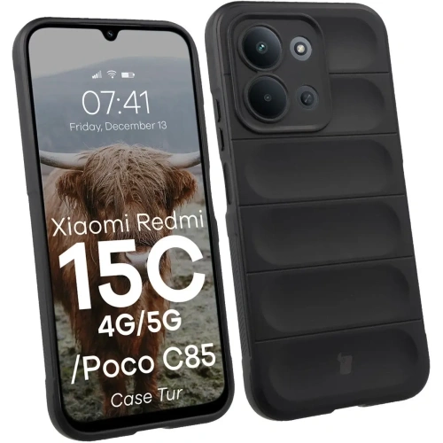 Pancerne etui Bizon Case Tur do Xiaomi Redmi 15C 4G / 5G / POCO C85 4G czarne