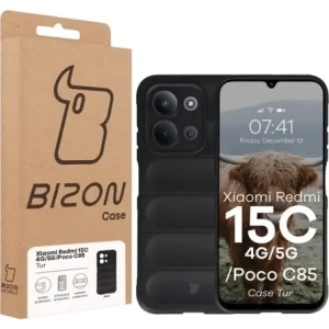 Pancerne etui Bizon Case Tur do Xiaomi Redmi 15C 4G / 5G / POCO C85 4G czarne
