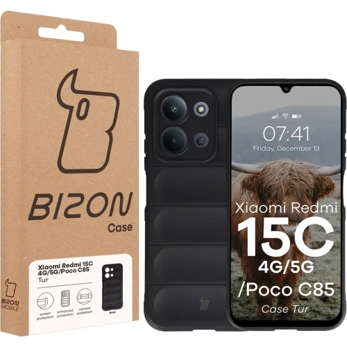 Pancerne etui Bizon Case Tur do Xiaomi Redmi 15C 4G / 5G / POCO C85 4G czarne