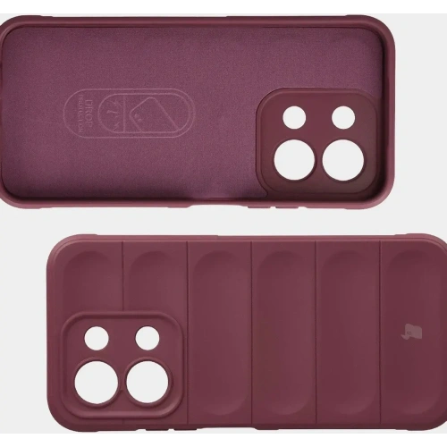 Pancerne etui Bizon Case Tur do Xiaomi Redmi 15C 4G / 5G / POCO C85 4G burgundowe